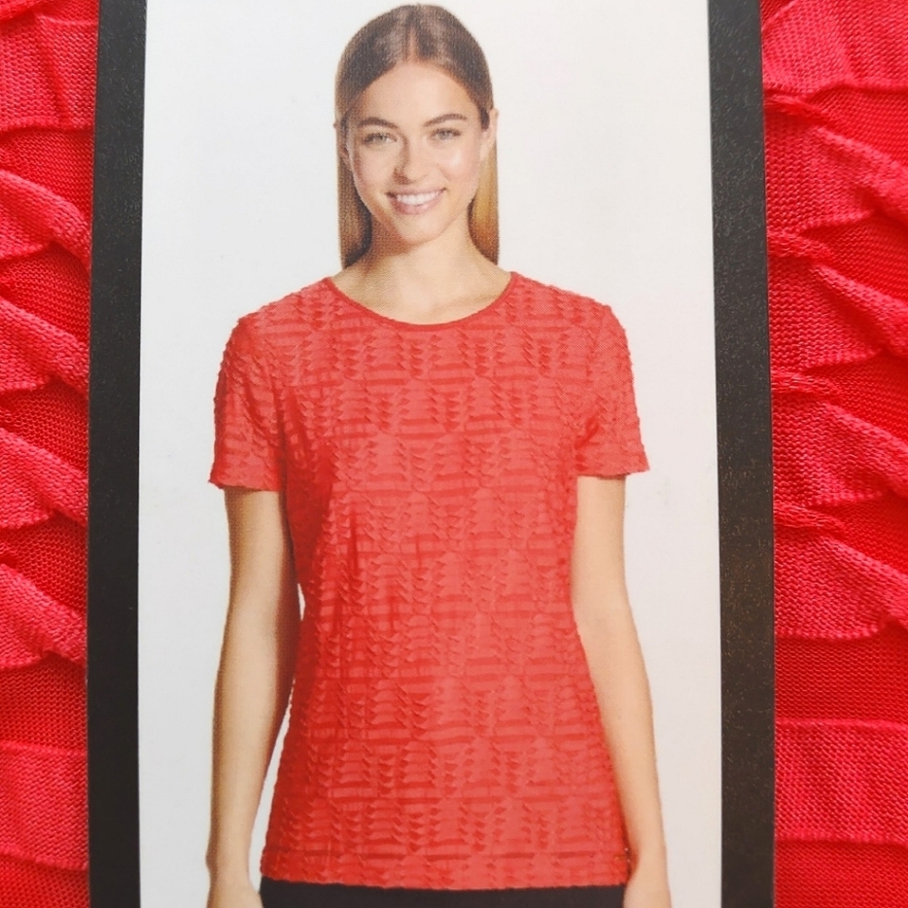 Calvin Klein NWT Short Sleeve Stretch Textured Shirt Size XL - Picture 4 of 9